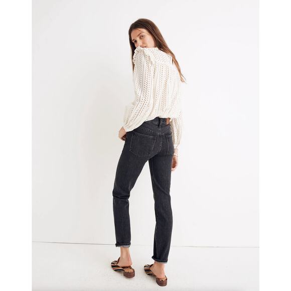 MADEWELL The Perfect Vintage Jean in Roxstone Wash Knee-Rip Edition Sz 31 {3Y38} - Picture 3 of 8